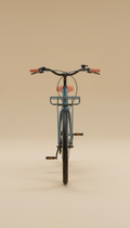 Commuter bicycle with lightweight alloy frame