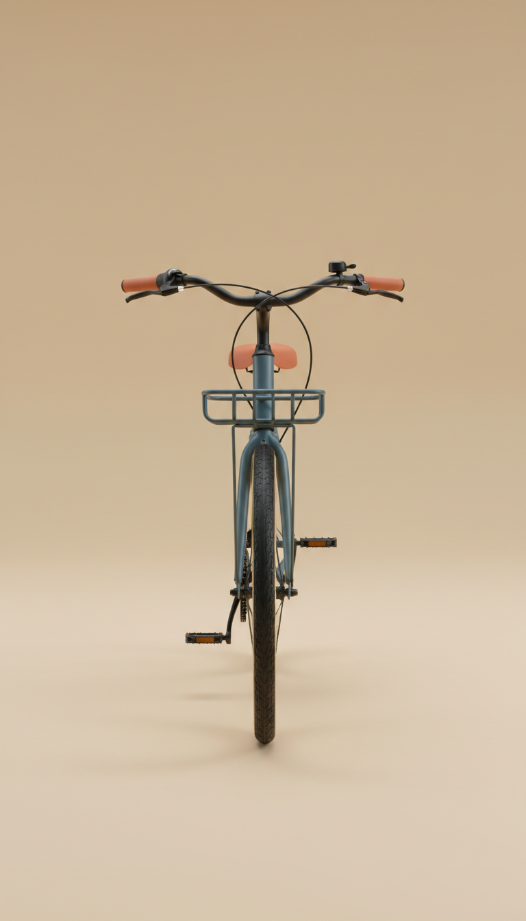 Commuter bicycle with lightweight alloy frame
